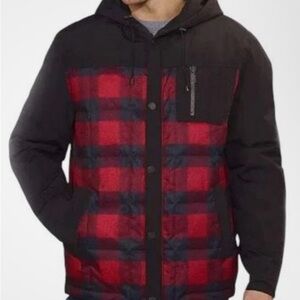 Men’s Pendleton Duck Down Buffalo Plaid Hooded Coat Jacket Size M